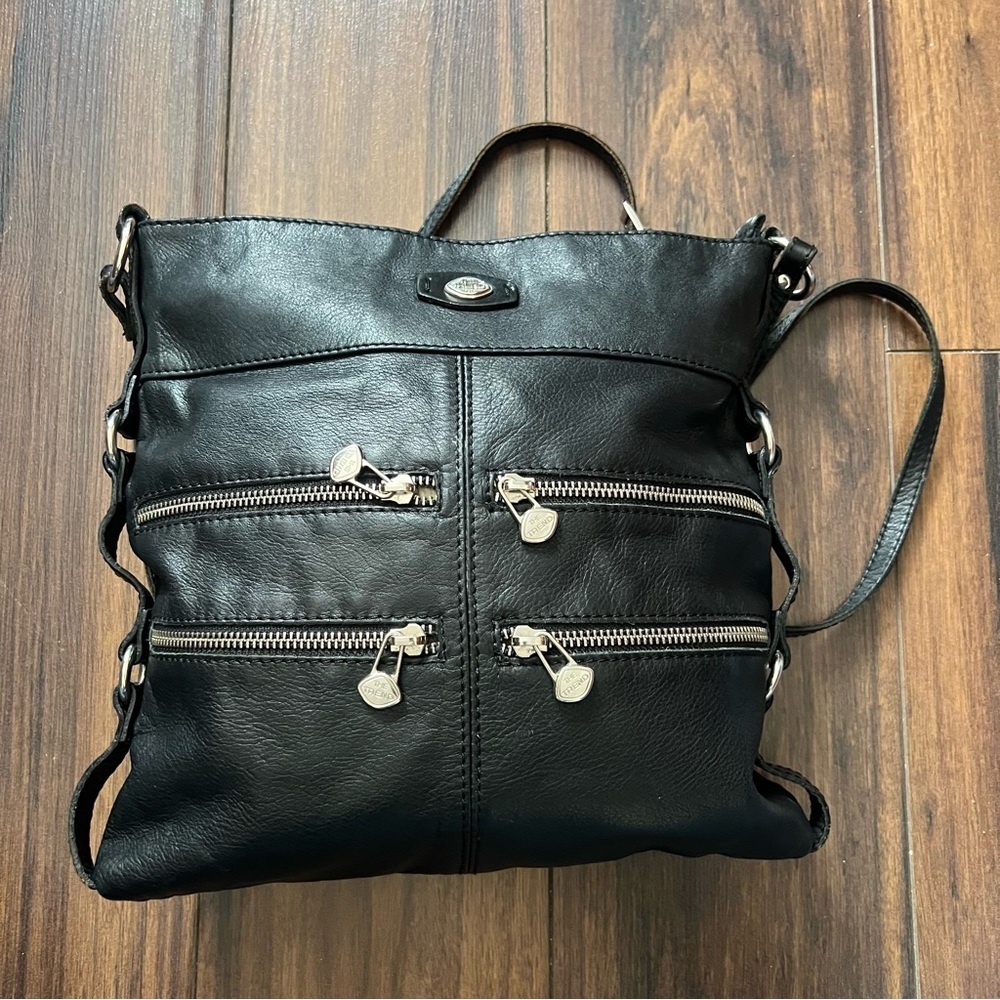 THE TREND Black Leather Convertible Bag – Great Condition - Picture 8 of 10